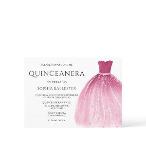 Blush Pink Mermaid Gown Dress Quinceanera