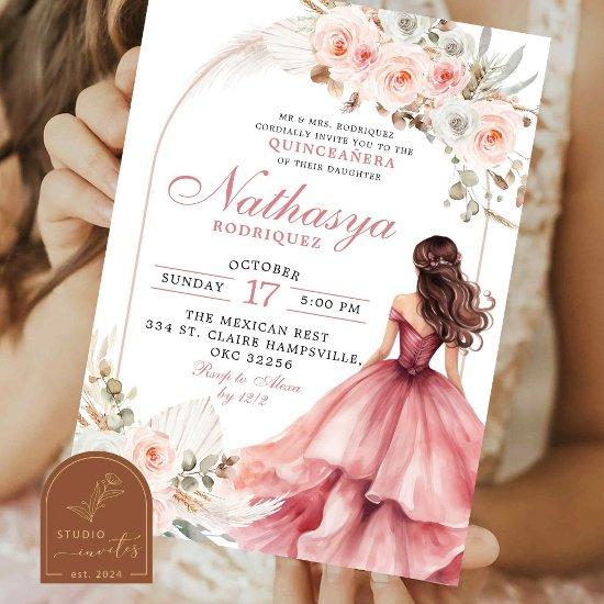 Blush Pink Mexican Princess Quinceanera