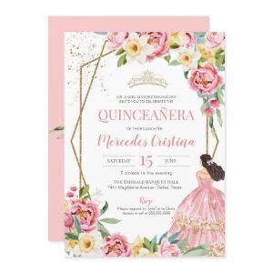 Blush Pink Peony and Lily Quinceanera Birthday
