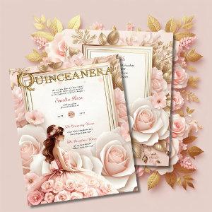 Blush Pink Quinceanera Ceremony Reception