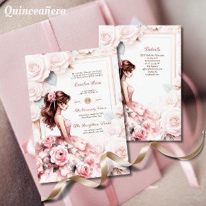 Blush Pink Quinceanera Ceremony Reception