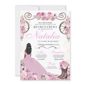 Blush Pink Ranchero Princess Dress Quinceanera