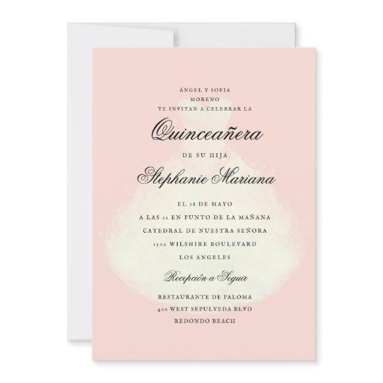 Blush Pink Romantic Dress Quinceañera