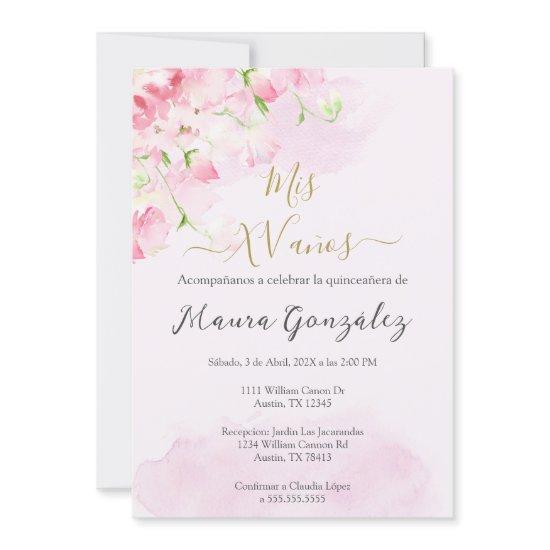 Blush pink rose quinceañera
