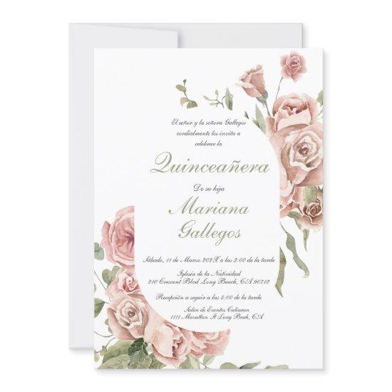 Blush pink rose Quinceanera