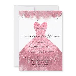 Blush Pink Sparkle Dress Quinceanera Party