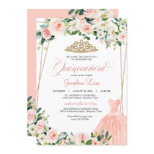 Blush Pink & White Floral Quinceañera Celebration