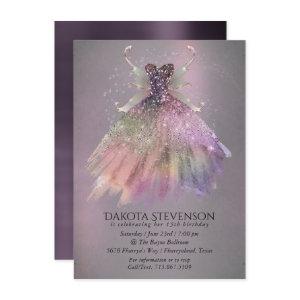 Bohemian Fairy Ball Gown | Muted Ombre Wine Sheen