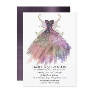Bohemian Fairy Ball Gown | Muted Ombre Wine Sheen