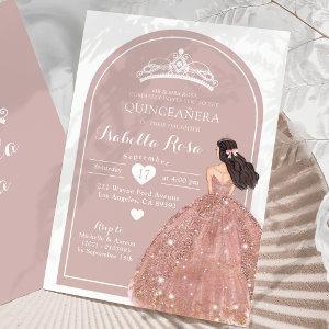 Boho Arch Rose Gold Mexican Princess Quinceañera