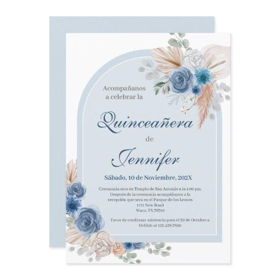 Boho Blue Quinceanera
