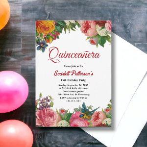 Boho Botanical Garden Summer Floral Quinceanera