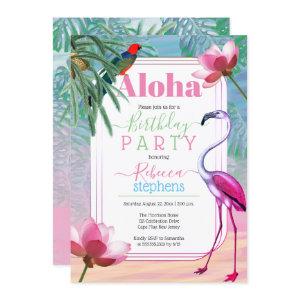 Boho Chic Tropical Beach Watercolor Birthday Party