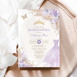 Boho Lavender Quinceañera Mis Quince 15 Anos