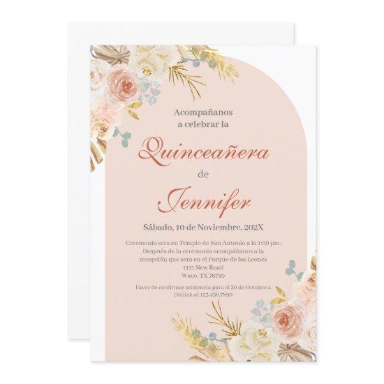 Boho Pink Quinceanera