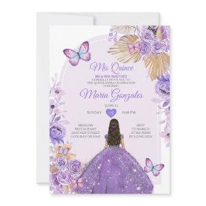 Boho Purple Mis Quince Lavender 15 Anos Crown