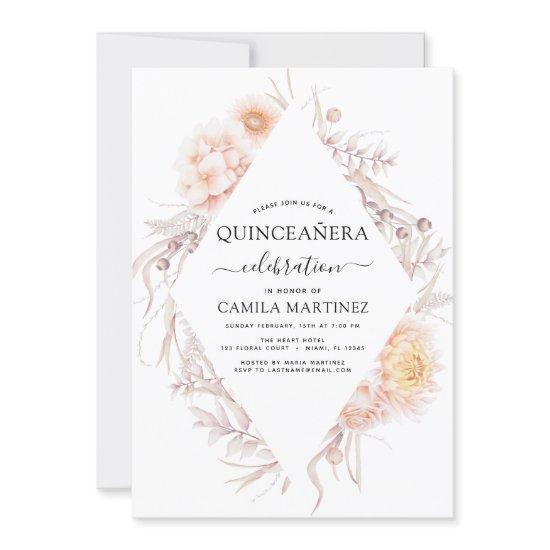 Boho Quinceañera Dusty Pink15th Birthday