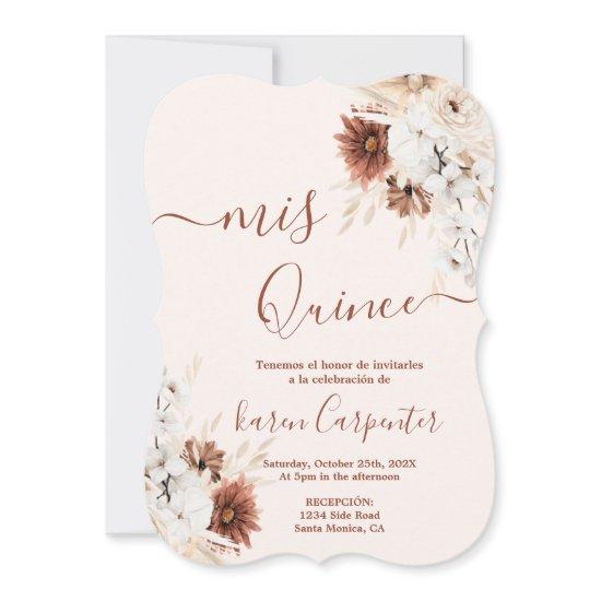 Boho Terracotta Quinceanera