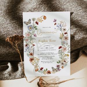 Boho Wildflower Butterfly Garden Quinceañera