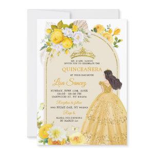 Boho Yellow Princess Mis Quince Anos