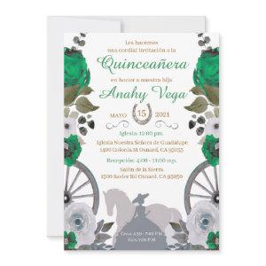 Book The Quinceanera Green Charra Date,  Save The Date
