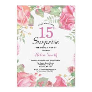 Botanical Floral Surprise 15th Birthday