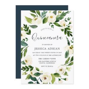 Botanical Floral Wreath Quinceanera