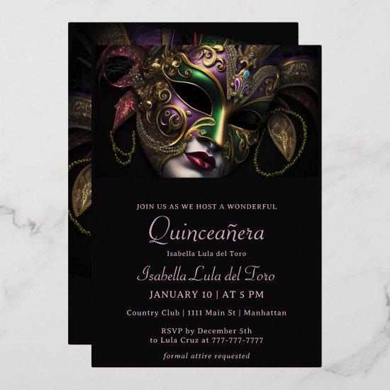 Breathtaking Masquerade Birthday Foil