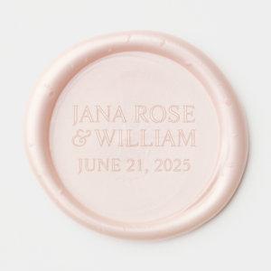 Bride Groom Personalized Wedding Wax Seal Sticker