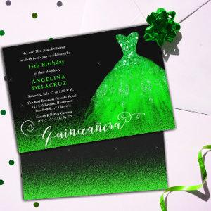 Bright Emerald Green Spanish Gown Quinceañera