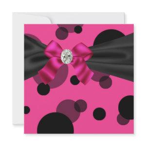 Bubbles Black Tie Party Pink Black Party