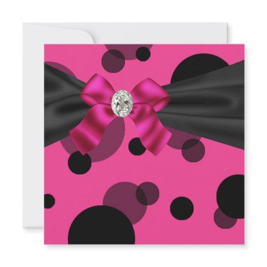 Bubbles Black Tie Party Pink Black Party