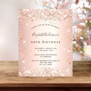 Budget birthday rose gold