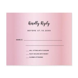 Budget birthday rose gold purple bow RSVP