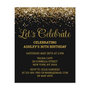 Budget Black & Gold 30th Birthday Party