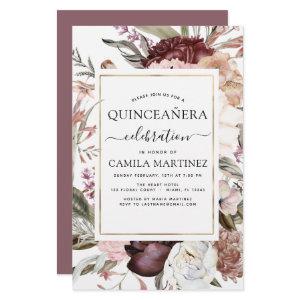 Budget Boho Burgundy Quinceañera