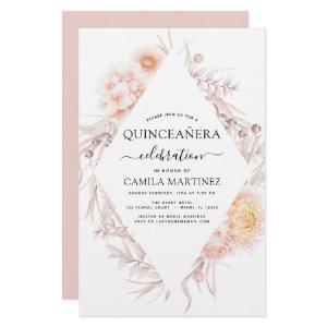 Budget Boho Quinceañera Dusty Pink15th Birthday