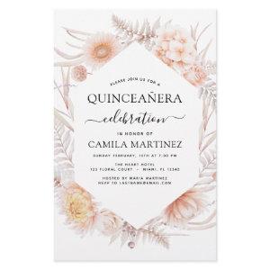 Budget Boho Quinceañera Dusty Pink15th Birthday