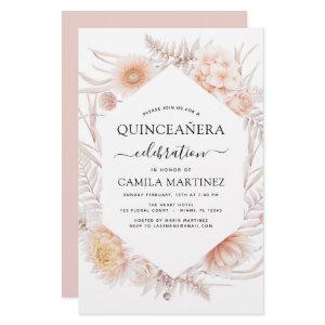 Budget Boho Quinceañera Dusty Pink15th Birthday