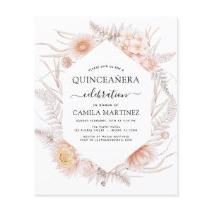 Budget Boho Quinceañera Dusty Pink15th Birthday