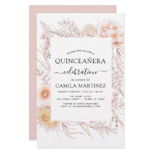 Budget Boho Quinceañera Dusty Pink 15th Birthday