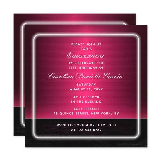 Budget Chic Modern Purple Girly Glam Quinceañera