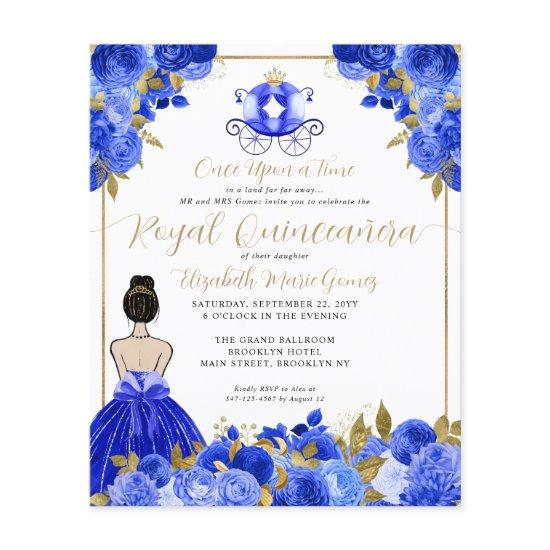 Budget Cinderella Royal Blue Princess Quinceanera