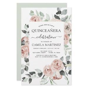 Budget Dusty Pink Quinceañera Floral