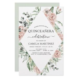 Budget Dusty Pink Quinceañera Floral