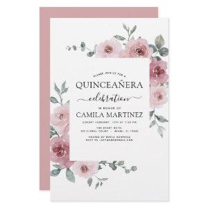 Budget Dusty Pink Quinceañera Floral