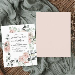 Budget Dusty Pink Quinceañera Floral