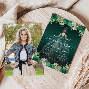 Budget Emerald Green Photo Quinceanera
