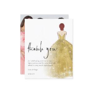 Budget Gold Gown Photo Auburn Quinceañera Thanks