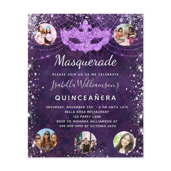Budget Masquerade purple Quinceanera